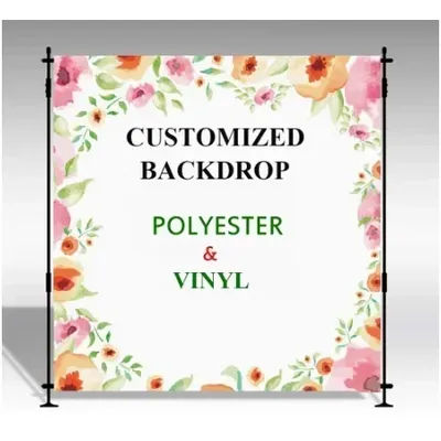 Personalized Polycotton Arch Cover Plinth Cylinder Washable Weatherproof Polyester Fabric Vinyl
