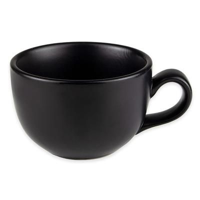 Libbey DRI-12-O 7 3/4 oz Driftstone Cup - Porcelain, Onyx, 12/Case, Black