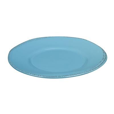 Libbey FH-500H 6 3/8" Round Farmhouse Plate - Porcelain, Blue Hen