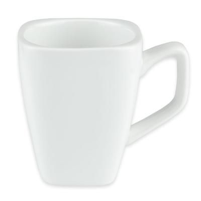 Libbey SL-1 9 oz Tall Porcelain Cup, Slate, White