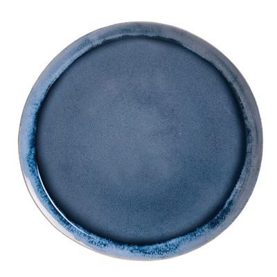Libbey STONE-4 13 5/8" Round Stonewash Platter - Stoneware, Blue