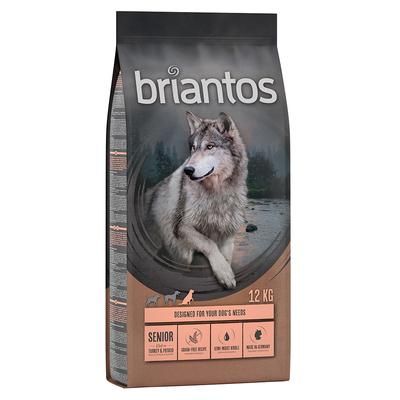 2x12kg Grain Free Senior Turkey & Potato Briantos Dry Dog Food