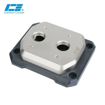 IceManCooler Delid Die Cooler For Intel 1700 1851,AMD AM5 CPU Core Touch Water Block Full Copper,0.15mm Micro Channels,ICE-DWB12