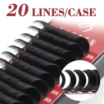 20Rows Eyelashes Individual Lashes Extension Matte Professional Soft Natural Makeup Premium False Eyelash Extension Faux Cils
