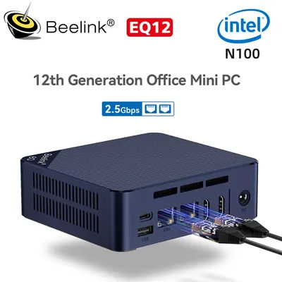 2025 Beelink Intel Twin Lake N150 LPDDR5 ME Mini NAS Home Storage Device 4800MHz 12G RAM 2T 2.5 Lan Mini PC Computer S12 S13