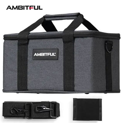 Ambitful PB18 Shoulder Straps Portable Carry Bag Studio Flash Light Video Camera Bag for Outdoor