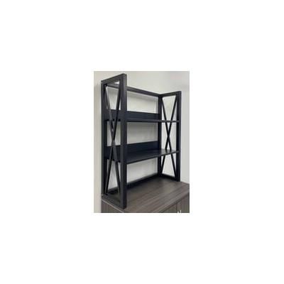Xdustrial Series Black Metal Frame 36"W Open Storage Hutch