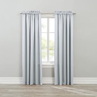 Wide Width BH Studio Room-Darkening Rod-Pocket Panel by BH Studio in Shell (Size 54" W 108"L) Window Curtain