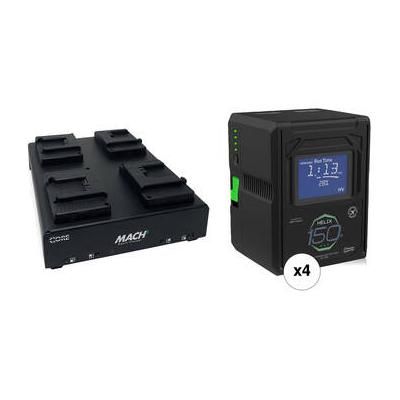 Core SWX Helix Max 147Wh 4-Battery Kit with 4-Position Charger (B-Mount) HLX-150MXB