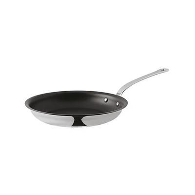 Paderno 12217-30 Series 12200 11 3/4" Aluminum/Stainless Steel Frying Pan w/ Stainless Steel Handle, Silver