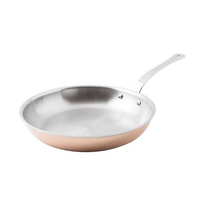 Paderno 15614-28 11" Aluminum/Copper/Stainless Steel Frying Pan w/ Loop Handle