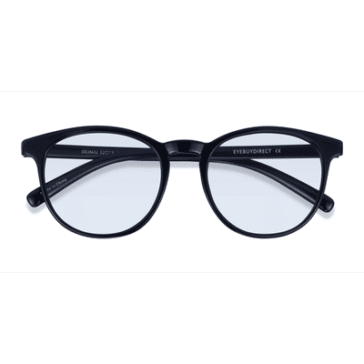 Unisex s round Black Plastic Prescription sunglasses - Eyebuydirect s Deja Vu