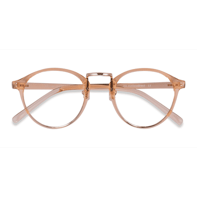 Female s round Clear Melon Metal,Plastic Prescription eyeglasses - Eyebuydirect s Chillax