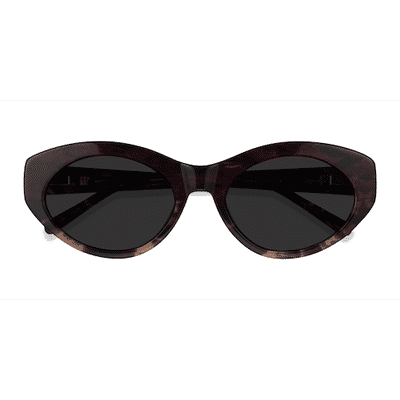 Female s horn Striped Tortoise Acetate Prescription sunglasses - Eyebuydirect s Fabulous