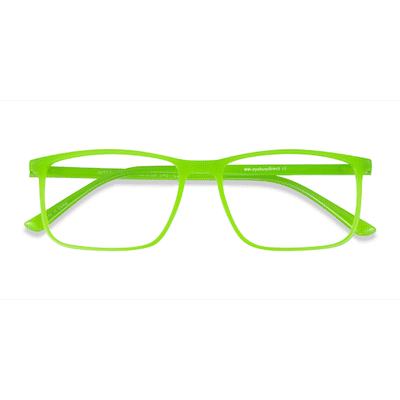 Unisex s rectangle Green Plastic Prescription eyeglasses - Eyebuydirect s Interstellar