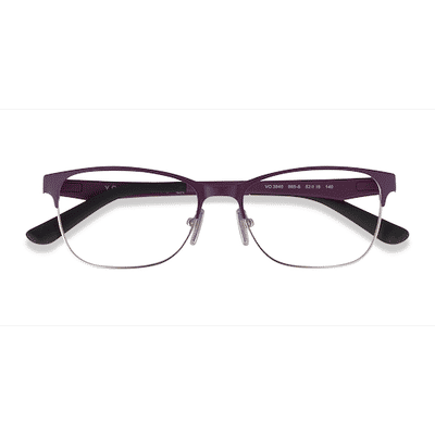 Female s horn Plum Silver Metal Prescription eyeglasses - Eyebuydirect s Vogue Eyewear VO3940