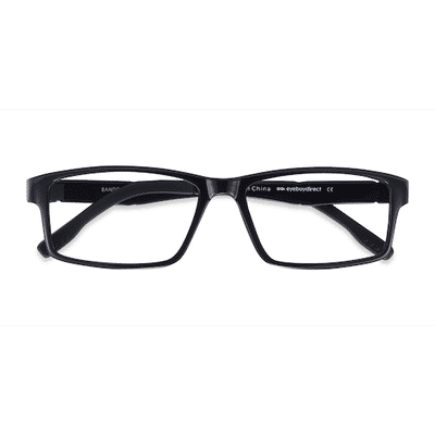 Unisex s rectangle Black Plastic Prescription eyeglasses - Eyebuydirect s Bandon