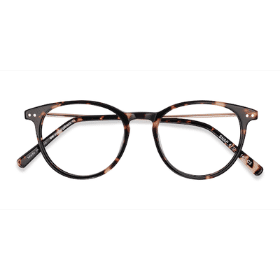 Unisex s round Tortoise Acetate, Metal Prescription eyeglasses - Eyebuydirect s Snap