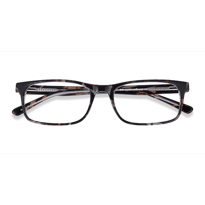 Unisex s rectangle Floral Acetate Prescription eyeglasses - Eyebuydirect s Vista