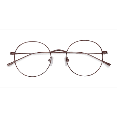 Unisex s round Coffee Metal Prescription eyeglasses - Eyebuydirect s Dapper