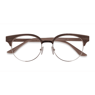 Female s browline Gold Beige Acetate,Metal Prescription eyeglasses - Eyebuydirect s Wilderness