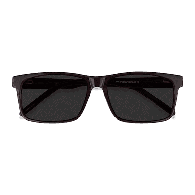 Unisex s rectangle Brown Striped Acetate Prescription sunglasses - Eyebuydirect s Sun Sydney