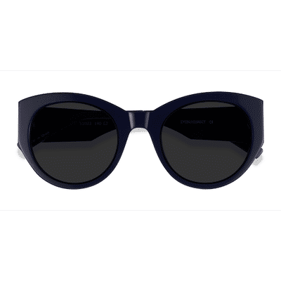 Unisex s horn Navy Acetate Prescription sunglasses - Eyebuydirect s Gratia