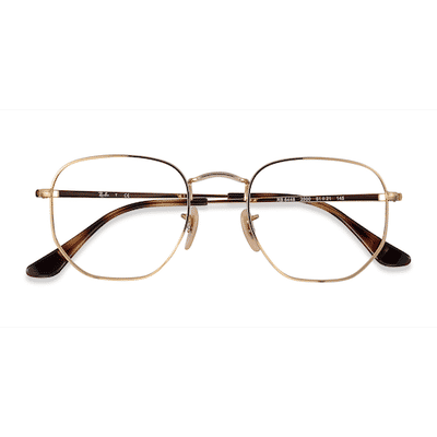 Unisex s square Gold Metal Prescription eyeglasses - Eyebuydirect s Ray-Ban RB6448