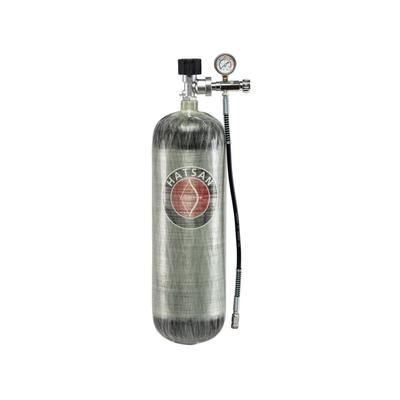 Hatsan TactAir 6.8L CF Fill Tank w/ Valve & Fill Kit Silver HA91026