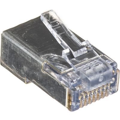 Platinum Tools Shielded EZ-RJ45 Connectors for CAT5e & CAT6 with Internal Ground (Clamshel 100021C