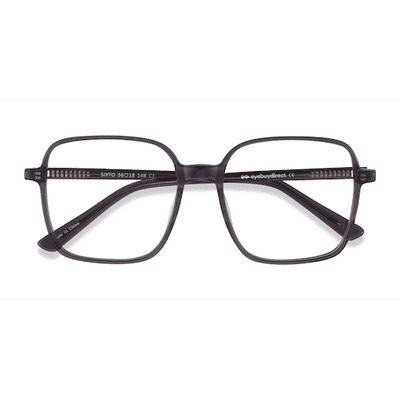 Unisex s square Gray Acetate Prescription eyeglasses - Eyebuydirect s Sixto