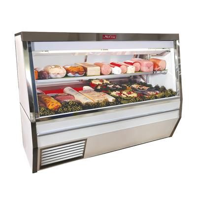 Howard-McCray SC-CDS34N-12-S-LED 144" Full Service Deli Case w/ Straight Glass - 6 Levels, 115v, Silver