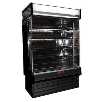 Howard-McCray SC-OD35E-6-B-LED-LC 75" Vertical Open Air Cooler w/ 4 Levels, 115/208-230v, Black