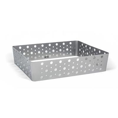 Front of the House BHO115BCI20 Rectangular Ice Housing - 12 1/4" x 9 1/2" x 2 3/4", Iron, Silver