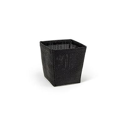 Front of the House BHO128BKV21 Rectangular Ice Housing - 6 1/4" x 5 1/2" x 5 3/4", Woven Vinyl, Black