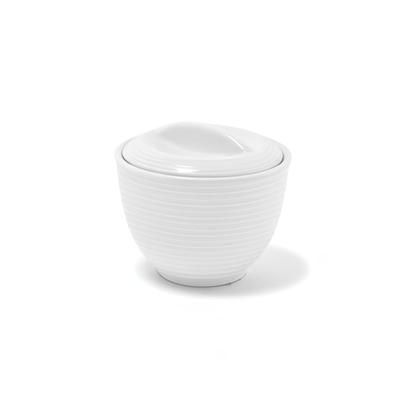 Front of the House TSC004WHP23 6 oz Sugar Bowl w/ Lid - Porcelain, White