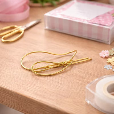 Metallic Gold Stretch Loops 10" 50 pack