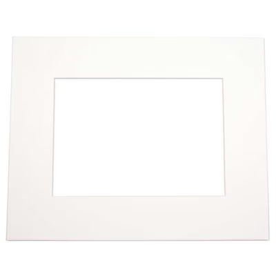 Single Mats, Ivory 8" x 10" Outer Cut, 4 5/8" x 6 5/8" Inner Cut 10 Pack