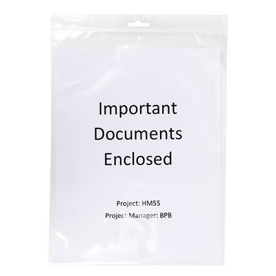 Crystal Clear Zip Bags, 2 mil Euro Hang Hole and Vent Hole 9" x 12" 100 pack