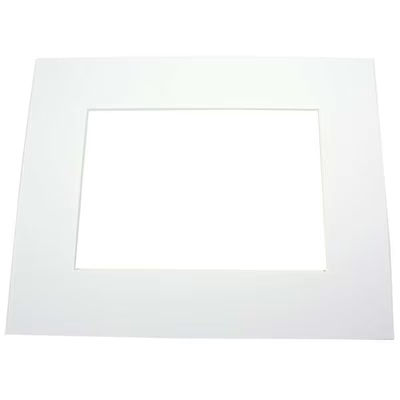 Super White Conservation Single Mats 16" x 20" Outer Cut, 10 1/2" x 13 1/2" Inner Cut 25 Pack