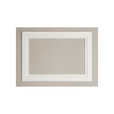 5" x 7" Double Mat White/White Core 3 5/8" x 5 5/8" Inner Cut 10 pack