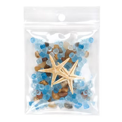 Crystal Clear Zip Bags + Round Hang Hole 2 1/2" x 3" 100 pack
