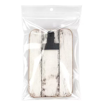 Crystal Clear Zip Bags + Round Hang Hole 4" x 6" 100 pack
