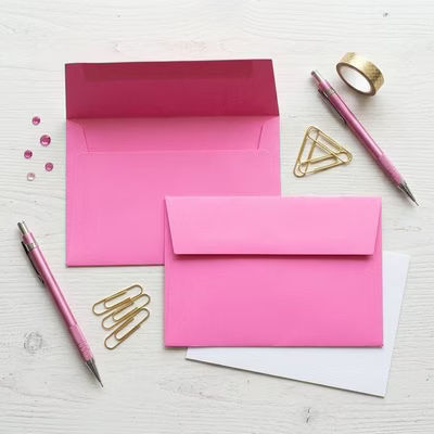 A9 8 3/4" x 5 3/4" Astrobrights Envelope Pulsar Pink 50 Pieces E5416
