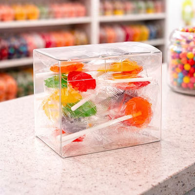 Clear Boxes - Great for Mini Lollipops Mini Magnets Business Cards Box Size: 3 5/8" x 2 1/8" x 3" 25 Boxes Crystal Clear Boxes