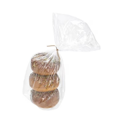 Medium Poly Side Gusset Bags - Good for Brioche Ciabatta Bread Boule Dinner Rolls & Sourdough Rolls Size: 5" x 4" x 15" 500 Bags