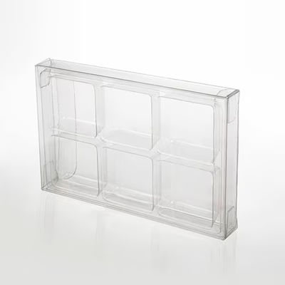 Candy Boxes 2 3/4" x 13/16" x 4 1/16" Crystal Clear Artisan Candy Box Sets for 6 25 Pieces