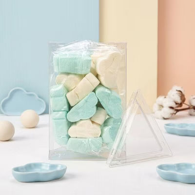 Crystal Clear Tube Triangle Shaped 4" x 3 1/16" x 6" 25 pack