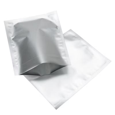 Silver Single Use Child Resistant Bags 4" x 5" 100 pack