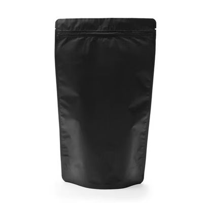 Matte Black Zipper Pouch Bags 8 oz. - 12 oz. Great for Packaging Dog Food Size: 6 3/4" x 3 1/2" x 11 1/4" 100 Bags Pouches